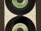 2 THE BEATLES GREEN SWIRL 45’s  CAPITOL STAR LINE 6062 & 6066  BOYS / LOVE ME DO