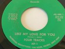 FOUR TRACKS RARE TOLEDO OHIO NORTHERN SOUL MANDINGO LBL 45 LIKE MY LOVE FOR YOU