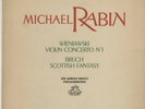 Angel Records ANG. 35484 Michael Rabin Wieniawski Violin Concerto No 1 Bruch