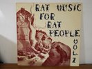 RAT MUSIC FOR RAT PEOPLE VOL.2 BUTTHOLE SURFERS PUNK 1984 LP VINYL ALBUM