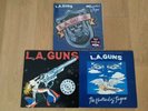 3 x L.A. Guns - Cocked & Loaded Vinyl LP + 2 Maxi Singles 'The Ballad Of Jayne'