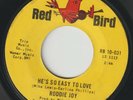 Roddie Joy - He's So Easy To Love b/w The La La Song - Red Bird - Northern Soul
