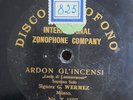Signora G. WERMEZ 10' Disco Zonofono Ardon GL' Incensi 78 rpm record EXC