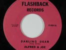 Doo Wop 45 ALFRED & JOE Darling Dear FLASHBACK VG+ HEAR