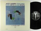 Stan Getz, Luiz Bonfa, Maria Toledo - Jazz Samba Encore LP - Verve Mono VG++
