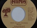Rock 45 LYNYRD SKYNYRD Need All My Friends ATINA 1978 reissue HEAR