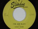 Rockabilly 45 SONNY FISHER Pink And Black SATURDAY HEAR