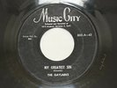 Gaylarks “My Greatest Sin/Teenage Mambo” on Music City #805 45 rpm (Rare)
