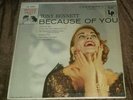 RARE Tony Bennett 10 in LP Because of You Columbia 1956 Great Photo Cover