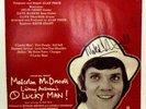 O LUCKY MAN  Strack LP Signed by MALCOLM McDOWELL