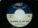 GLENN WELLS As My Tears Fall / In Memory Of Our Love JIN 139 SWAMP ROCK 45 7