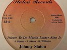 Modern Soul Synth 45 JOHNNY STATON Tribute To Martin Luther King Jr. HEAR Rare