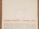 Desmond Leslie Music Of The Future vinyl record album 1960 Musique Concrete