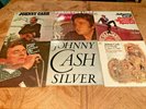 6 JOHNNY CASH VINYL LP RECORDS: SILVER/ORANGE BLOSSOM/FROM SEA/HITS VOL 1 -  EX+