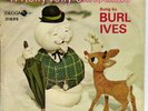 BURL IVES  A Holly Jolly Christmas PROMO Decca 45 & Picture Sleeve PS 7