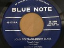 John COLTRANE Sonny CLARK Rare BLUE NOTE 45 rpm SPEAK LOW JAZZ Single 1958 RVG
