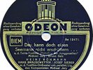 78 RPM Heinz Rühmann - Das kann doch einen Seemann nicht erschüttern - 1939