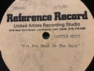 Dottie West  ACETATE VINYL REFERENCE DISC Put You Back On The Rack 1980