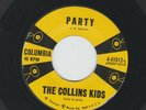 ROCKABILLY - COLLINS KIDS -   PARTY   /   HEARTBEAT  - HEAR -1957 COLUMBIA