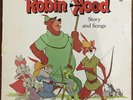 Walt Disney Robin Hood Story and Songs 12” Vinyl Record 1973 Rare Collectible