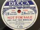 AL BOWLLY ROY FOX Special Record UK DECCA 78 1931 Lady Play Your Mandolin