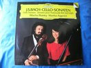 J.S.BACH  CELLO SONATAS BWV 1027 - 1029  MAISKY ARGERICH LP DGG DIGITAL