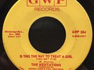 60s Northern Soul 45 THE HESITATIONS Is This The Way To Treat A Girl GWP listen