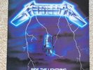 Original 1984 Metallica ride the lightning vinyl LP record vertigo 838 140-1