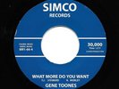 Northern Soul 45 - Gene Toones/The Velours - SIMCO/MGM - reissue