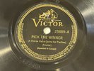 PICK THE WINNER PUZZLE RECORD / RING DEM BELLS ( LIONEL HAMPTON ) VICTOR 25889