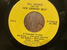 Bill Grover New Country Beat rare unknown private garage rock 45 vinyl record