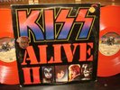 Kiss ?– Alive II     Vintage 1977 LP - IMPORT  RED VINYL  w/Full Color Booklet