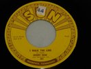Sun Records 45 JOHNNY CASH I Walk The Line/Get Rhythm SUN 241 1956 - VG+