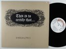 SHERIDAN/PRICE This Is To Certify That... GEMINI LP VG+ uk gatefold ##