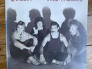 QUEEN - The WORKS - early PRESS VINYL LP - with LYRIC INNER A3 / B2