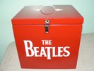 The Beatles 45 RPM Record Storage box Quality Solid Wood New & NICE
