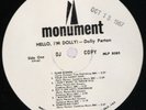 Dolly Parton Monument LP Hello, I'm Dolly. Promotional label VG-