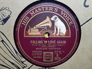 MARLENE DIETRICH - Falling In Love Again / Blonde Women 78 rpm disc (A+)