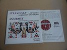 STRAVINSKY (ANSERMET) Les Noces Symphony of Psalms LONDON BB FFSS CS 6219 2L/1L