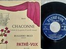 Ruggiero RICCI violin solo on BACH Chanconne French EP PATHE VOX Vip 45360 Mint