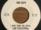 THE LOVATIONS I Don't Want You Rare Northern Sweet Soul Cap City Record 45