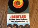 Beatles ‘All You Need Is Love’ 1967 USA 7” picture sleeve + record very good+