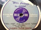 FLORENCE FOSTER JENKINS 78 RPM Record Melotone BELL SONG MUSICAL SNUFF BOX