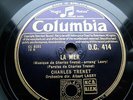 0074/ CHARLES TRENET- La mer- La fenetre d´en haut-KULTIG-78rpm Schellack