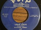 RICHARD BERRY AND THE PHARAOHS Louie Louie Rare R&B Rocker Flip Record 45