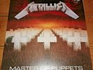 Metallica Master Of Puppets Album LP Record With Printed Insert Blackened Label
