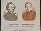 Mendelssohn, Strauss Cello Sonatas -  Navarra - orig. 1st Parlophone PMC 1058