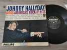 LP JOHNNY HALLYDAY SINGS AMERICA 844.832 STEREO BIEM LABEL NOIR 1968 3ème TIRAGE