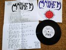 MAYHEM BLOODRUSH + INSERT UK VIGILLANTE VIG 1 VINYL 7