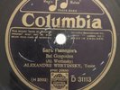 78 RPM 10” ALEXANDER VERTINSKY - BAL GASPODEN - COLUMBIA - D 31113 - ENGLAND